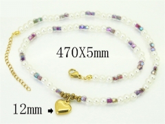 HY Wholesale Stainless Steel 316L Jewelry Hot sale Necklaces-HY02N0103PW