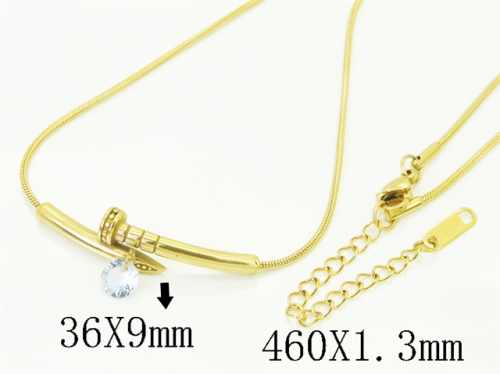 HY Wholesale Stainless Steel 316L Jewelry Hot sale Necklaces-HY80N1050OL