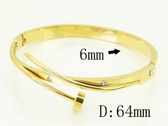 HY Wholesale Bangles Jewelry Stainless Steel 316L Fashion Bangle-HY04B0085HLS