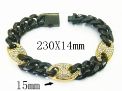 HY Wholesale Bracelets 316L Stainless Steel Jewelry Bracelets-HY28B0135JOQ