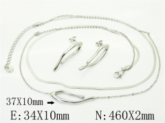 HY Wholesale Stainless Steel 316L Necklaces Bracelets Sets-HY30S0276HMS