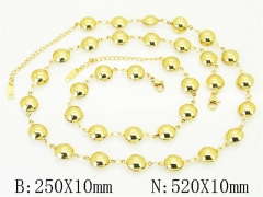 HY Wholesale Stainless Steel 316L Necklaces Bracelets Sets-HY80S0179H9L