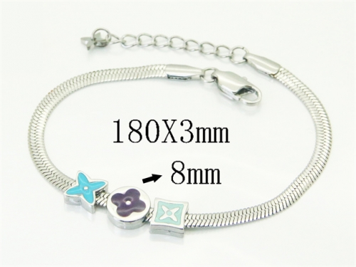 HY Wholesale Bracelets 316L Stainless Steel Jewelry Bracelets-HY04B0003HIS