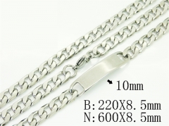 HY Wholesale Stainless Steel 316L Necklaces Bracelets Sets-HY40S0570PL