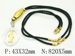 HY Wholesale Stainless Steel 316L Jewelry Hot sale Necklaces-HY52N0225ILS