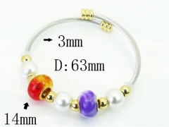 HY Wholesale Bangles Jewelry Stainless Steel 316L Fashion Bangle-HY38B0961NV