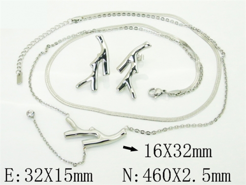 HY Wholesale Stainless Steel 316L Necklaces Bracelets Sets-HY30S0274HML