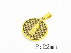 HY Wholesale Pendant Jewelry 316L Stainless Steel Jewelry Pendant-HY12P2209ML