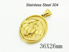 HY Wholesale Pendant Jewelry 316L Stainless Steel Jewelry Pendant-HY61P0208FML