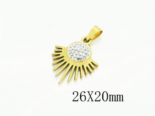 HY Wholesale Pendant Jewelry 316L Stainless Steel Jewelry Pendant-HY62P0458JG