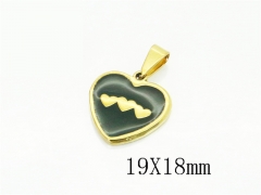 HY Wholesale Pendant Jewelry 316L Stainless Steel Jewelry Pendant-HY62P0484SIL