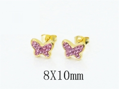 HY Wholesale Earrings Jewelry 316L Stainless Steel Earrings Jewelry-HY12E0488VIL