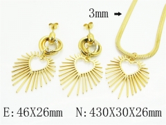 HY Wholesale Jewelry Set 316L Stainless Steel jewelry Set Fashion Jewelry-HY92S0241HLV