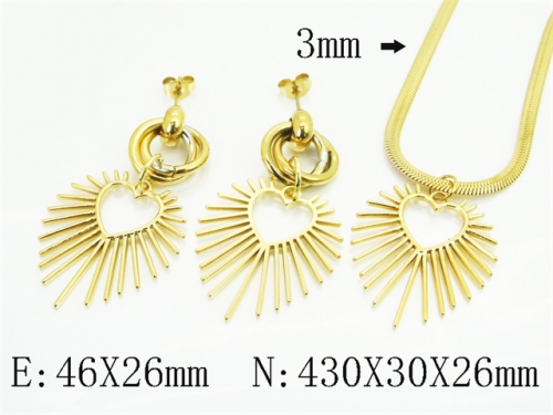 HY Wholesale Jewelry Set 316L Stainless Steel jewelry Set Fashion Jewelry-HY92S0241HLV