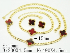 HY Wholesale Jewelry Set 316L Stainless Steel jewelry Set Fashion Jewelry-HY62S0583ZHIZ