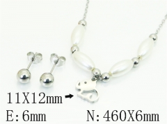 HY Wholesale Jewelry Set 316L Stainless Steel jewelry Set Fashion Jewelry-HY91S1845ME