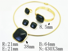 HY Wholesale Jewelry Set 316L Stainless Steel jewelry Set Fashion Jewelry-HY50S0727JIB