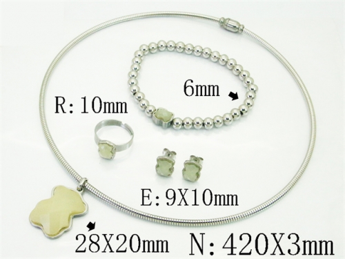 HY Wholesale Jewelry Set 316L Stainless Steel jewelry Set Fashion Jewelry-HY02S2922IOV