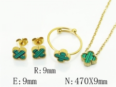 HY Wholesale Jewelry Set 316L Stainless Steel jewelry Set Fashion Jewelry-HY35S0166NF