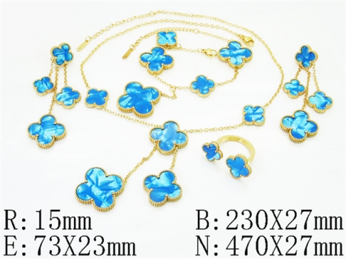 HY Wholesale Jewelry Set 316L Stainless Steel jewelry Set Fashion Jewelry-HY35S0137JLT