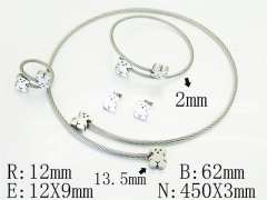 HY Wholesale Jewelry Set 316L Stainless Steel jewelry Set Fashion Jewelry-HY50S0782JVV