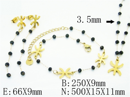 HY Wholesale Jewelry Set 316L Stainless Steel jewelry Set Fashion Jewelry-HY30S0293IEE