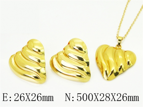 HY Wholesale Jewelry Set 316L Stainless Steel jewelry Set Fashion Jewelry-HY62S0604MX