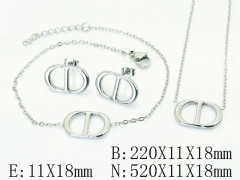 HY Wholesale Jewelry Set 316L Stainless Steel jewelry Set Fashion Jewelry-HY59S2658PE