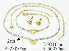 HY Wholesale Jewelry Set 316L Stainless Steel jewelry Set Fashion Jewelry-HY59S2654IIL