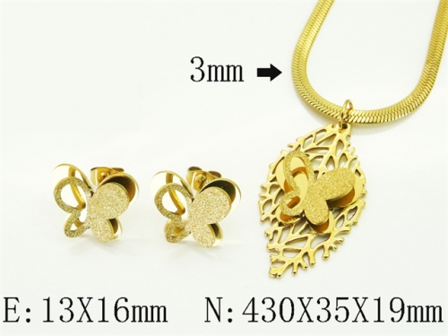 HY Wholesale Jewelry Set 316L Stainless Steel jewelry Set Fashion Jewelry-HY92S0259HLC