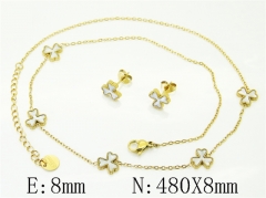 HY Wholesale Jewelry Set 316L Stainless Steel jewelry Set Fashion Jewelry-HY32S0271HIS