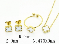 HY Wholesale Jewelry Set 316L Stainless Steel jewelry Set Fashion Jewelry-HY35S0161NX