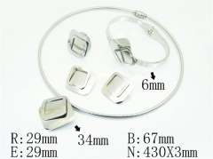 HY Wholesale Jewelry Set 316L Stainless Steel jewelry Set Fashion Jewelry-HY50S0774JSS