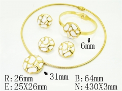 HY Wholesale Jewelry Set 316L Stainless Steel jewelry Set Fashion Jewelry-HY50S0765JIT