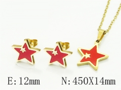 HY Wholesale Jewelry Set 316L Stainless Steel jewelry Set Fashion Jewelry-HY62S0619LV