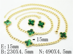 HY Wholesale Jewelry Set 316L Stainless Steel jewelry Set Fashion Jewelry-HY62S0586HIR