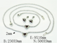 HY Wholesale Jewelry Set 316L Stainless Steel jewelry Set Fashion Jewelry-HY59S2653IZL