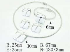 HY Wholesale Jewelry Set 316L Stainless Steel jewelry Set Fashion Jewelry-HY50S0757JCC