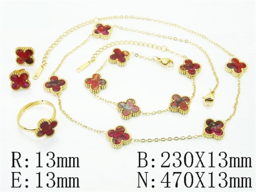 HY Wholesale Jewelry Set 316L Stainless Steel jewelry Set Fashion Jewelry-HY35S0147HLA