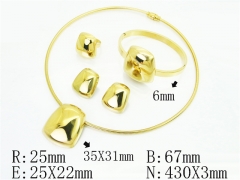 HY Wholesale Jewelry Set 316L Stainless Steel jewelry Set Fashion Jewelry-HY50S0735JIR