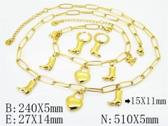 HY Wholesale Jewelry Set 316L Stainless Steel jewelry Set Fashion Jewelry-HY30S0291JKD