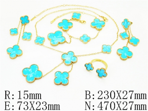 HY Wholesale Jewelry Set 316L Stainless Steel jewelry Set Fashion Jewelry-HY35S0138JLF