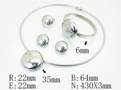 HY Wholesale Jewelry Set 316L Stainless Steel jewelry Set Fashion Jewelry-HY50S0795JCC