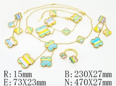 HY Wholesale Jewelry Set 316L Stainless Steel jewelry Set Fashion Jewelry-HY35S0131JLF