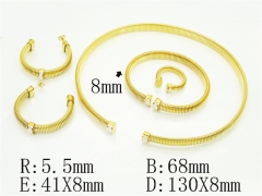 HY Wholesale Jewelry Set 316L Stainless Steel jewelry Set Fashion Jewelry-HY50S0802MCC