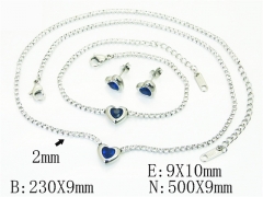 HY Wholesale Jewelry Set 316L Stainless Steel jewelry Set Fashion Jewelry-HY59S2652ISL