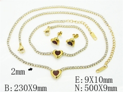 HY Wholesale Jewelry Set 316L Stainless Steel jewelry Set Fashion Jewelry-HY59S2657IIL