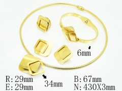 HY Wholesale Jewelry Set 316L Stainless Steel jewelry Set Fashion Jewelry-HY50S0775JIC