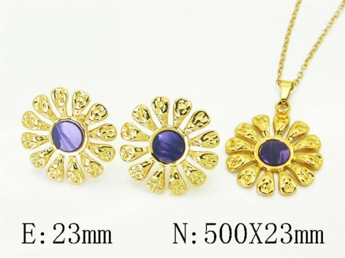 HY Wholesale Jewelry Set 316L Stainless Steel jewelry Set Fashion Jewelry-HY62S0594NZ