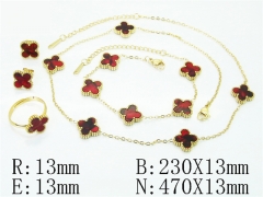 HY Wholesale Jewelry Set 316L Stainless Steel jewelry Set Fashion Jewelry-HY35S0146HLB